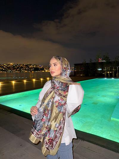 Madarin Model İpek Vual Açık Yağ Yeşili