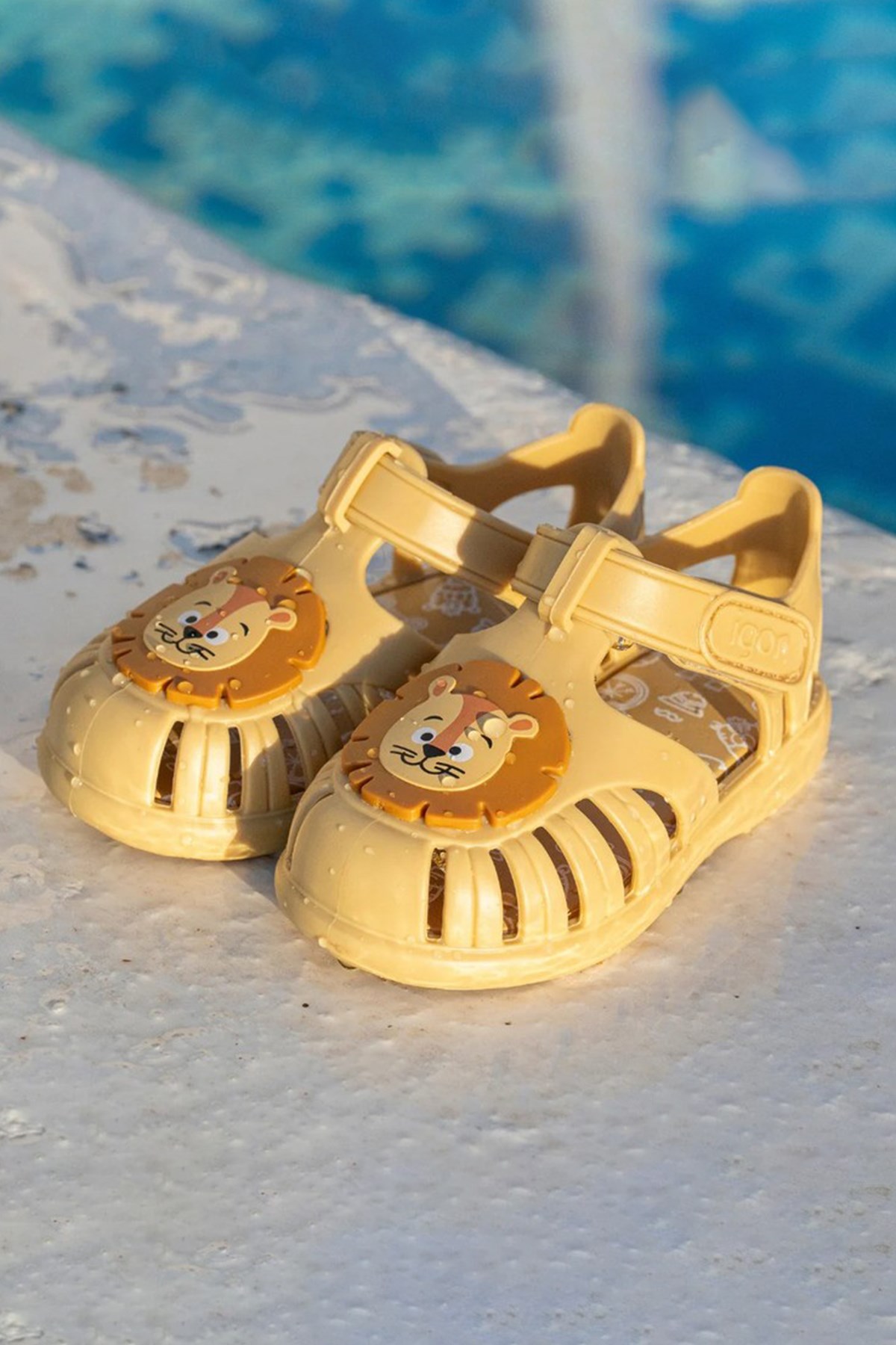 Igor Tobby Leon Hayvan Figürlü Cırt Cırtlı Unisex Çocuk Sandalet S10372 ...
