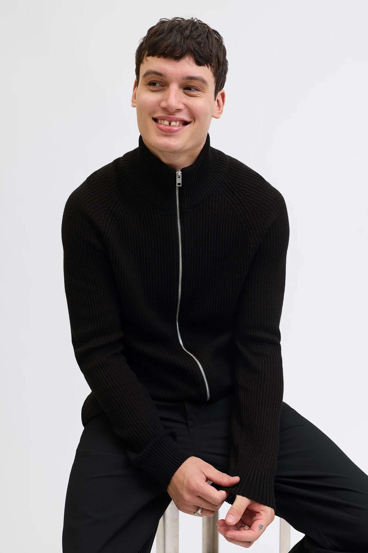 Jack & Jones Jjpannel Pamuk Karışımlı Regular Fit Dik Yaka Erkek