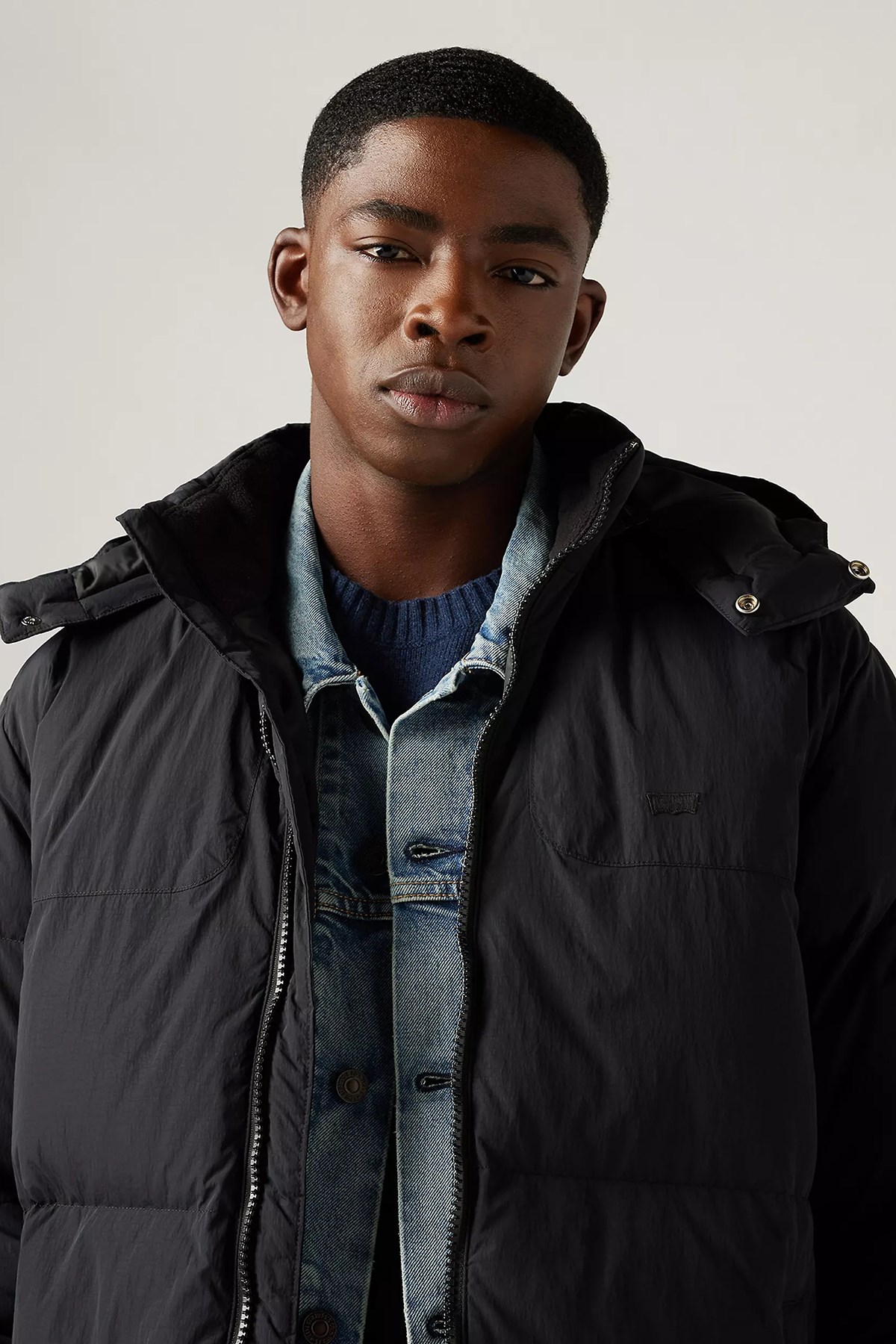Levi's Kapitoneli Regular Fit Kapüşonlu Erkek Mont A8557-0000 SİYAH