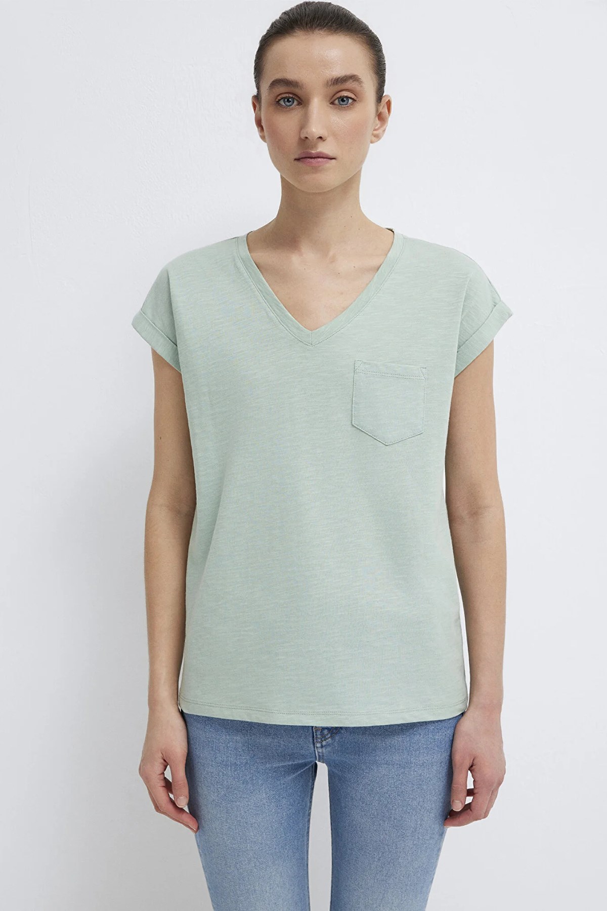カットソー Siyah KONTRAST DOKULU TRİKO TW6250050164001 | TWIST