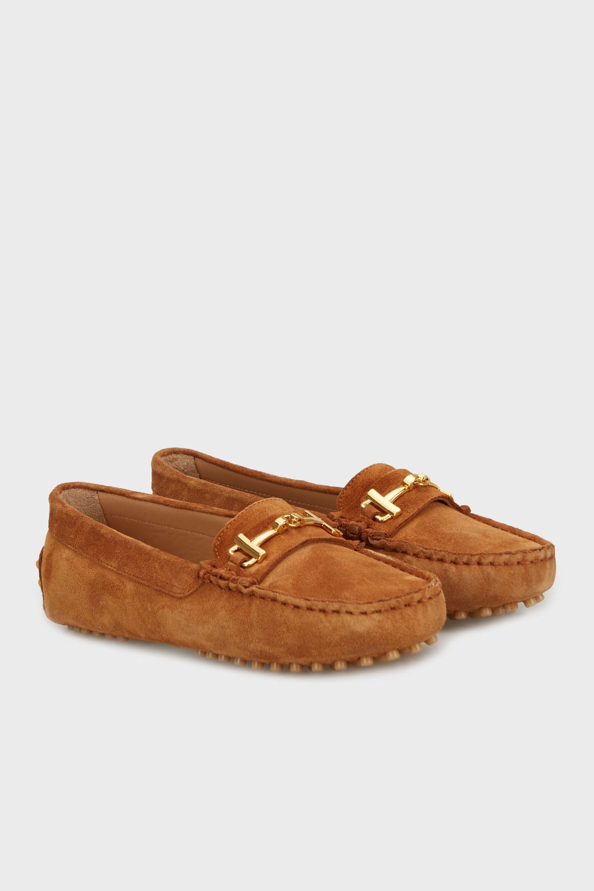 Nine West Zincir Detaylı Süet Loafer Bayan Ayakkabı NEWKIND 5FX TABA