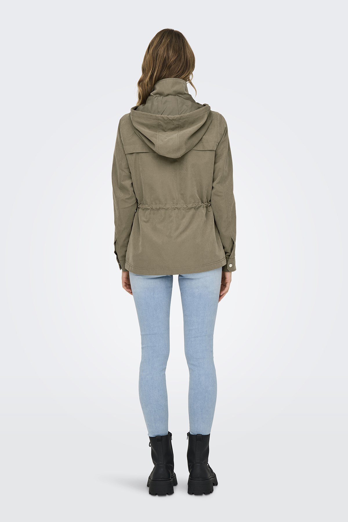 Only Onlnewstarline Regular Fit Kapüşonlu Cepli Mevsimlik Bayan