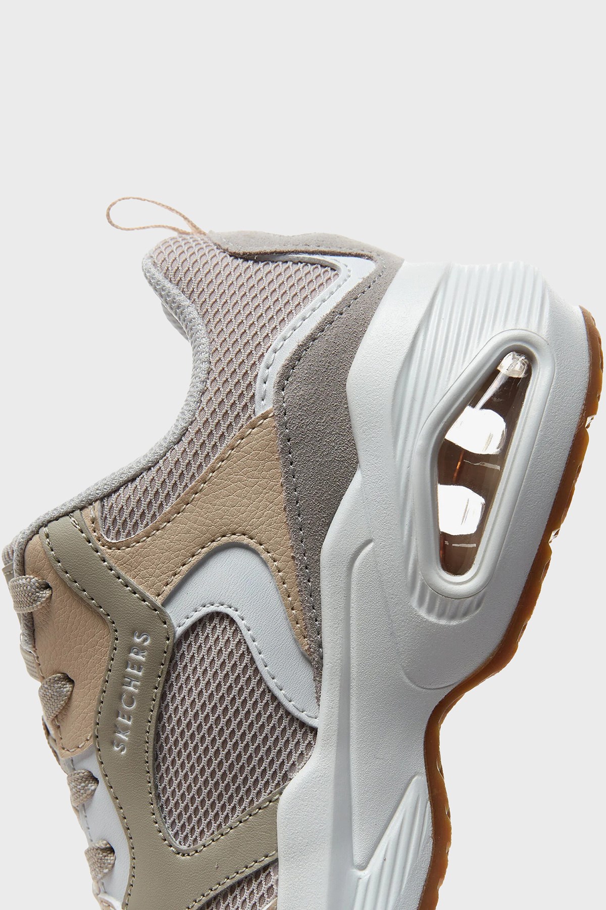Skechers M-Uno Deri Logolu Süet Detaylı Dolgulu Taban Sneaker