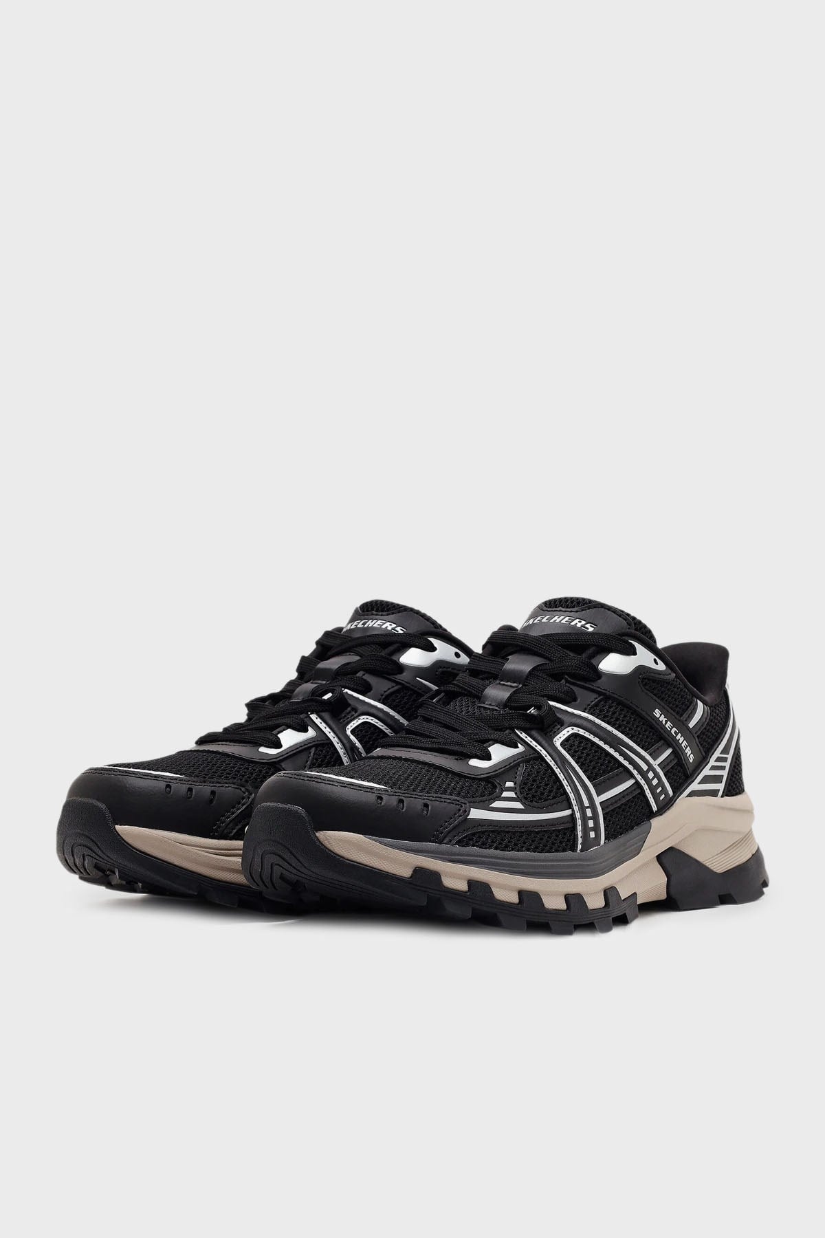 Skechers Randell Logolu Deri Karışımlı Sneaker Erkek Ayakkabı
