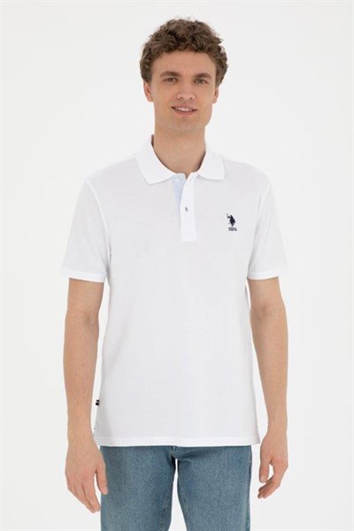 U.S. Polo Logolu % 100 Pamuk Regular Fit Polo Yaka Erkek T Shirt