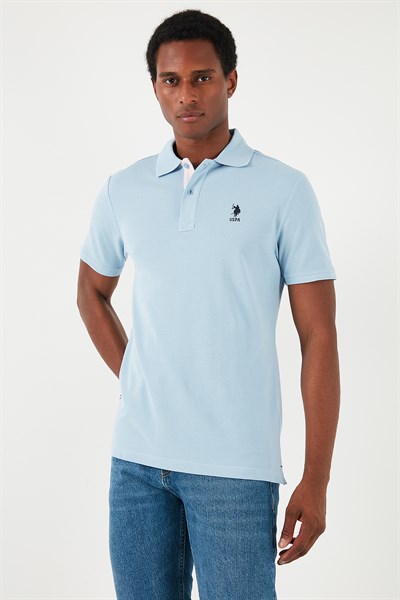 U.S. Polo Logolu % 100 Pamuk Regular Fit Polo Yaka Erkek T Shirt