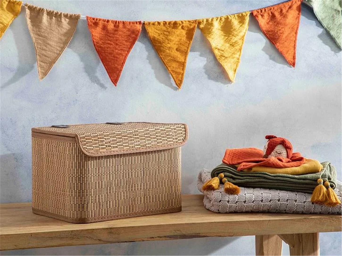 English Home Gina Saklama Kutusu 28X20X18 cm Kahve