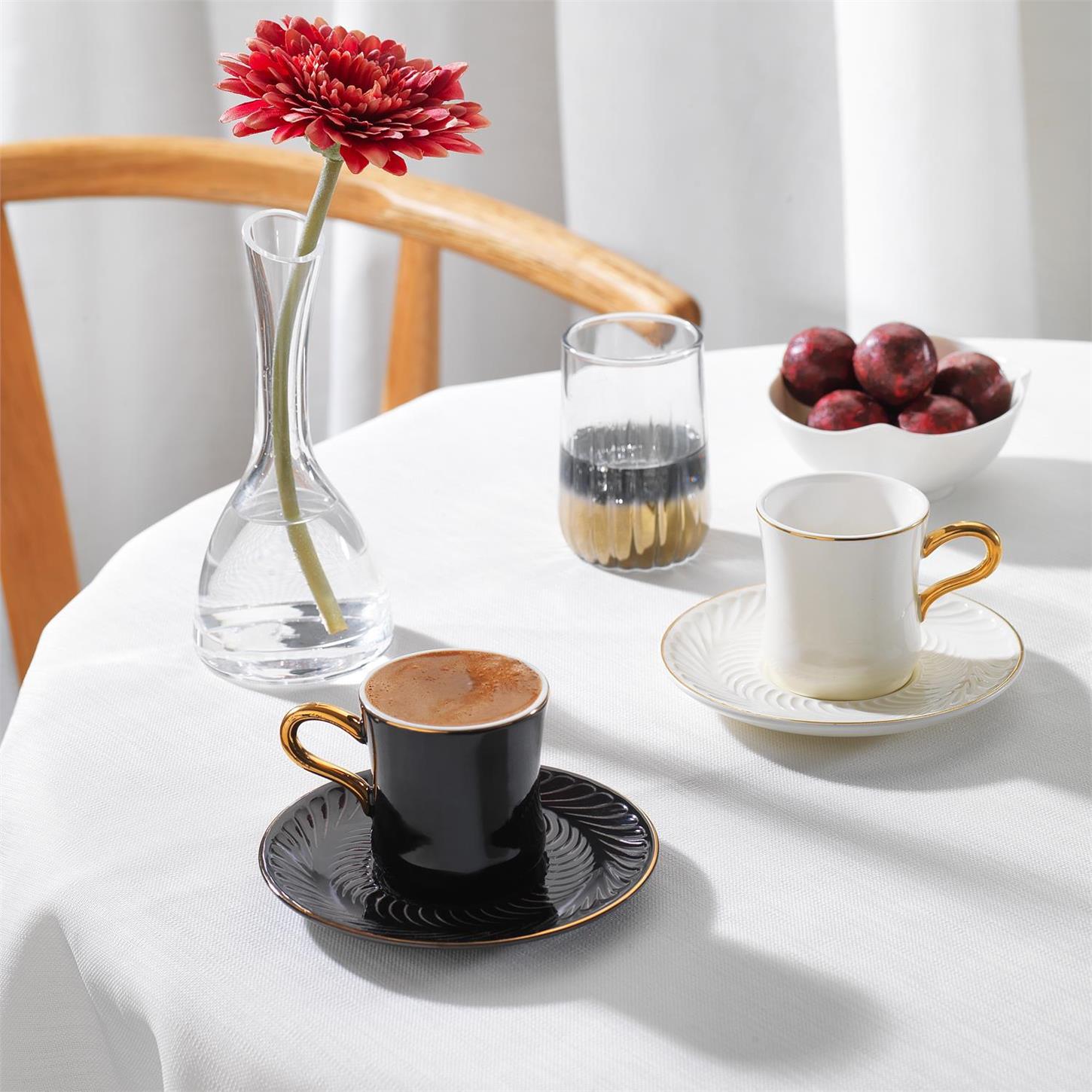 Schafer Glossy 2 Kişilik Kahve Fincan Takımı 4 Parça-Asorti07