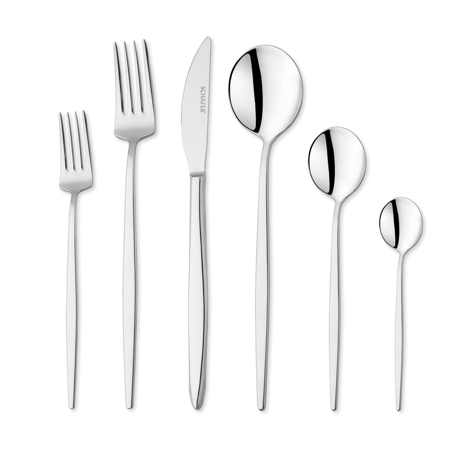 Schafer Çatal Kaşık Bıçak Takımı 72 prç Gümüş01