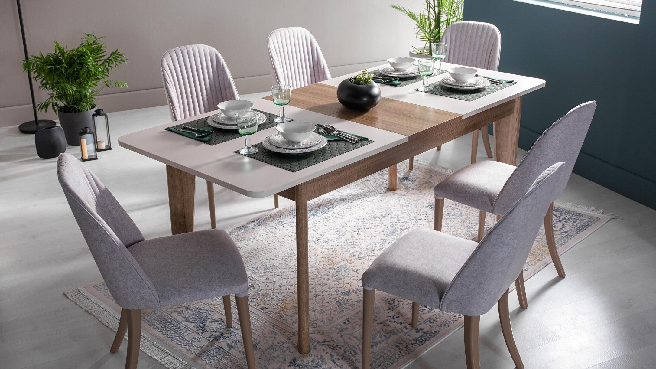 Bellona Mavenna Açılır Yemek Masası Beyaz