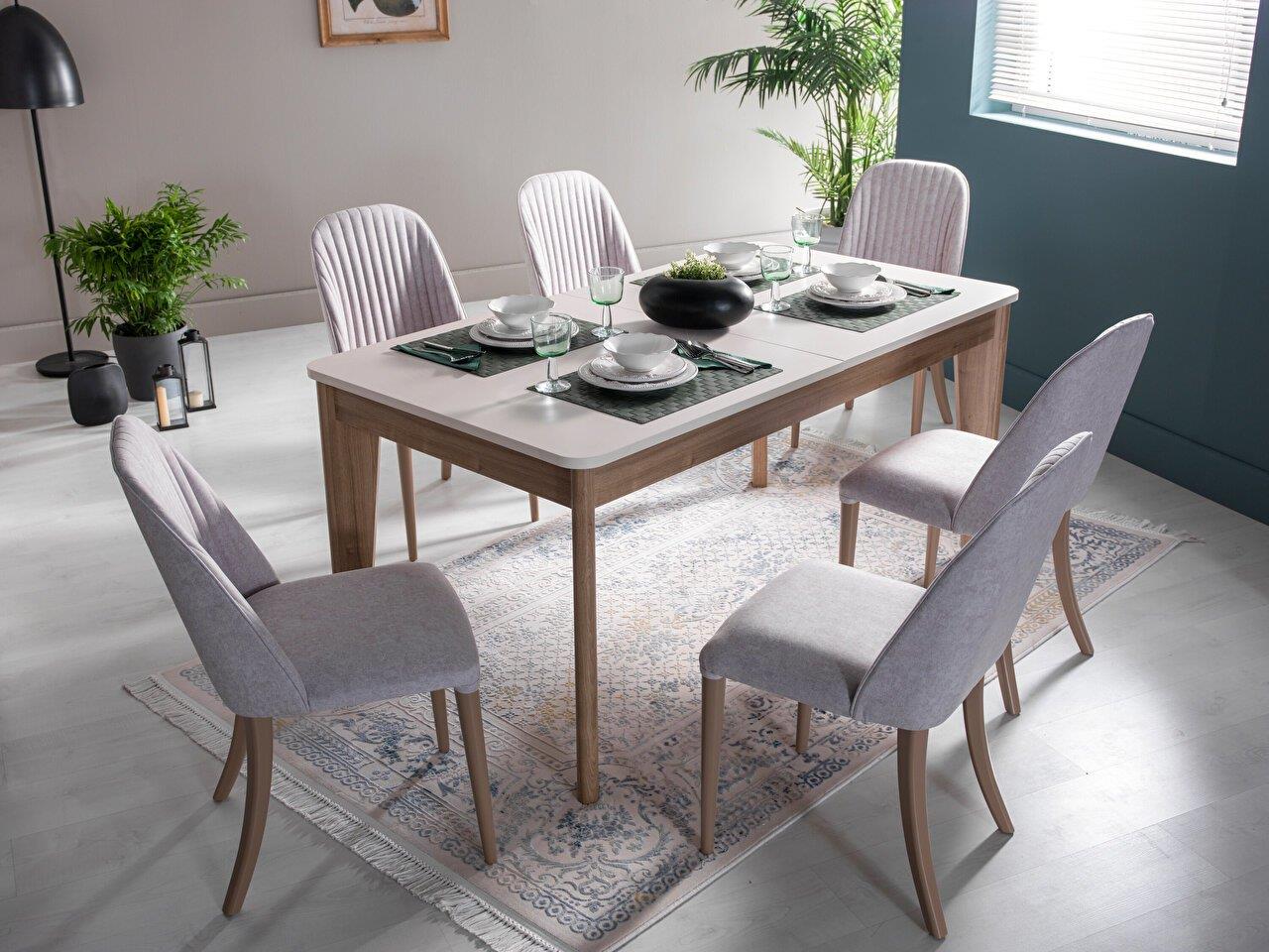 Bellona Mavenna Açılır Yemek Masası Beyaz