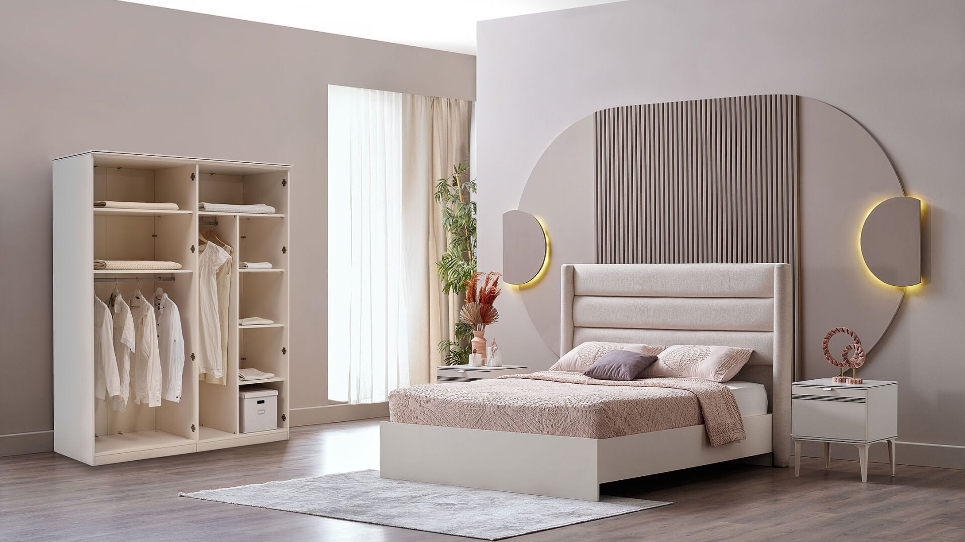 Bellona Nadia 4 Kapılı Gardırop