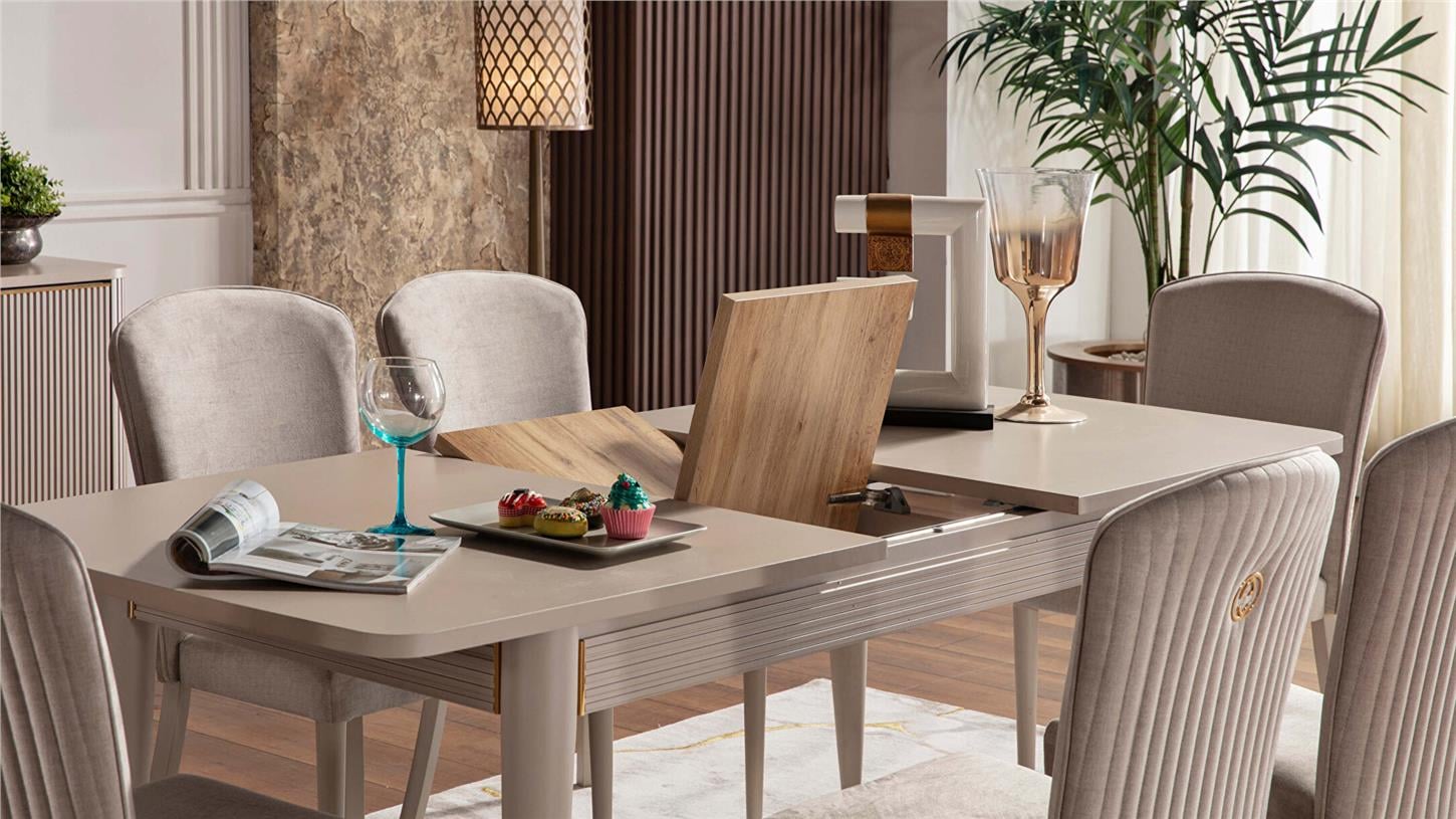 Bellona Sanvito Açılır Yemek Masası Krem