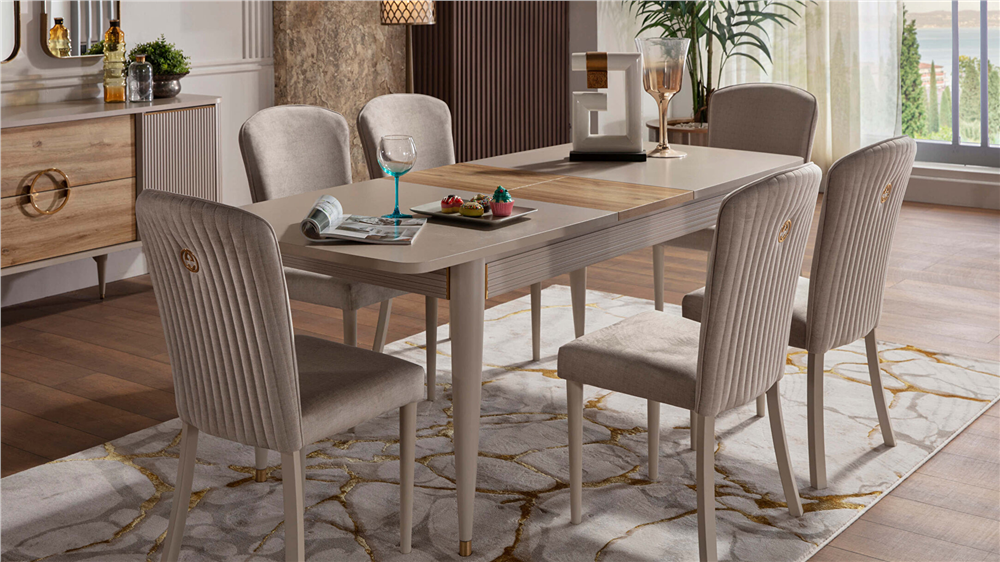 Bellona Sanvito Açılır Yemek Masası Krem