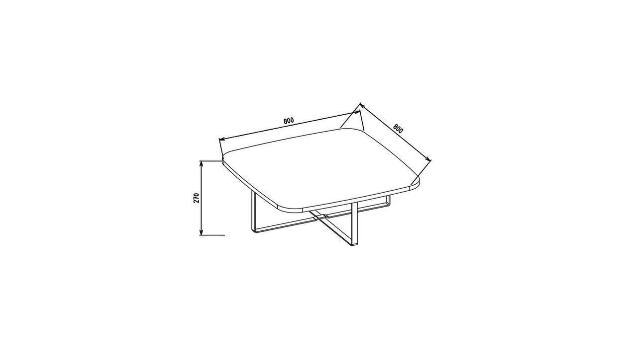 Bellona Veronica Kare Orta Sehpa