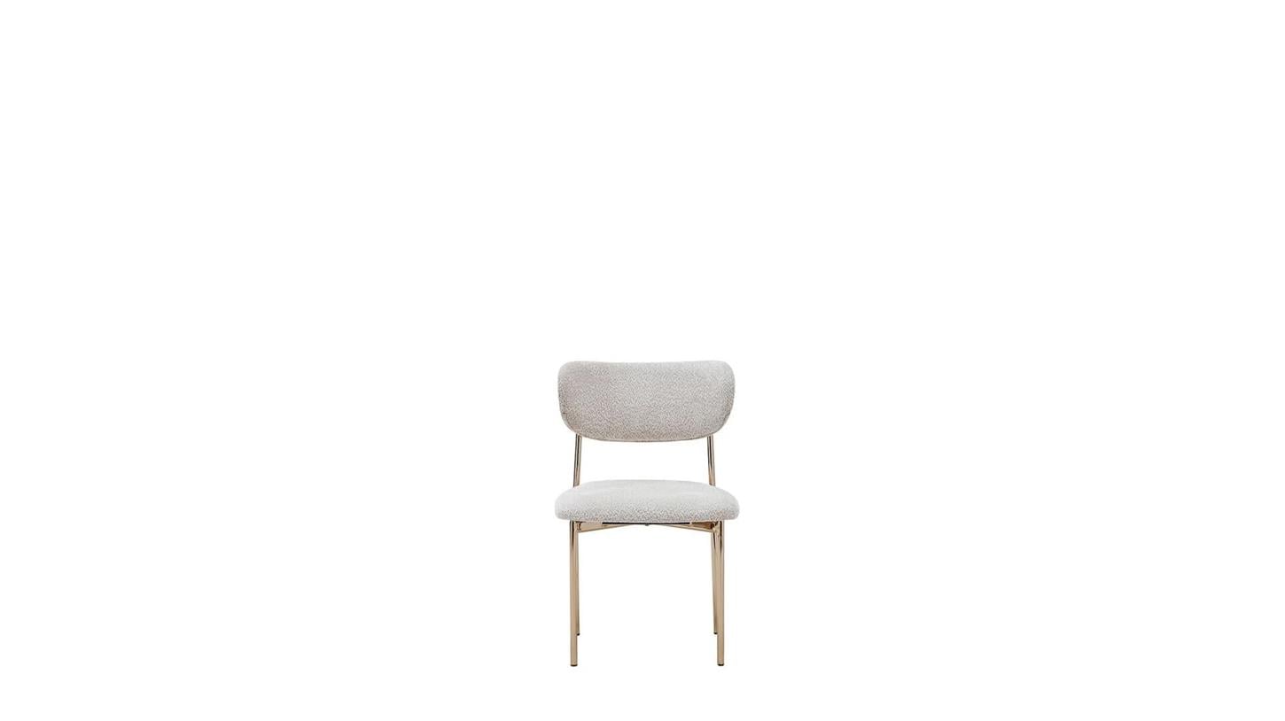 Blln Estella 6364 2 li Sandalye /Mondero Krem