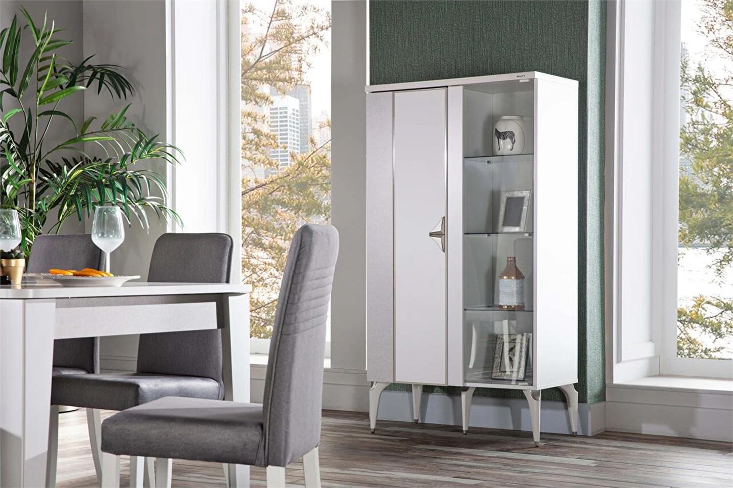 Bellona Leny 6168 2 li Sandalye Gri