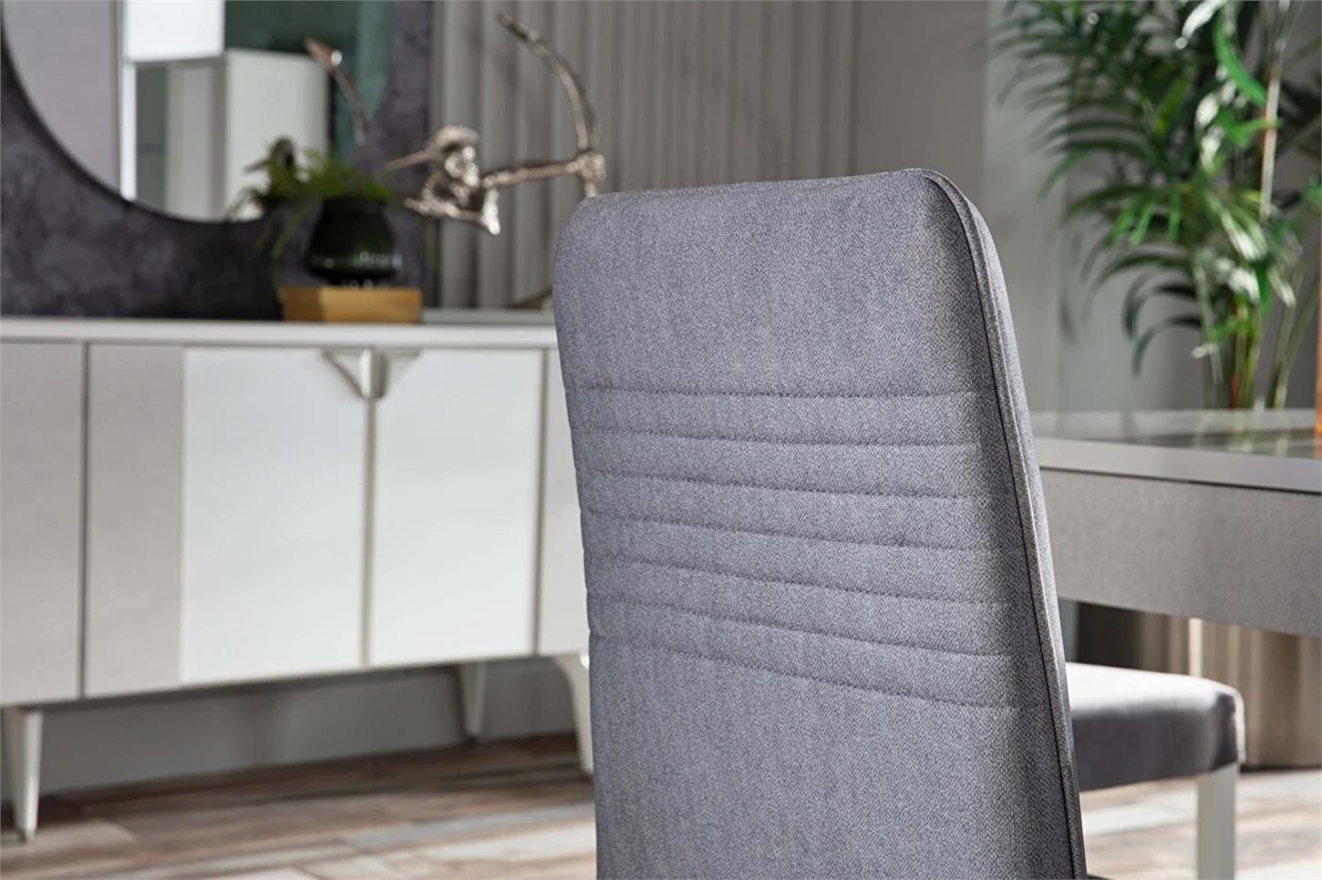 Bellona Leny 6168 2 li Sandalye Gri