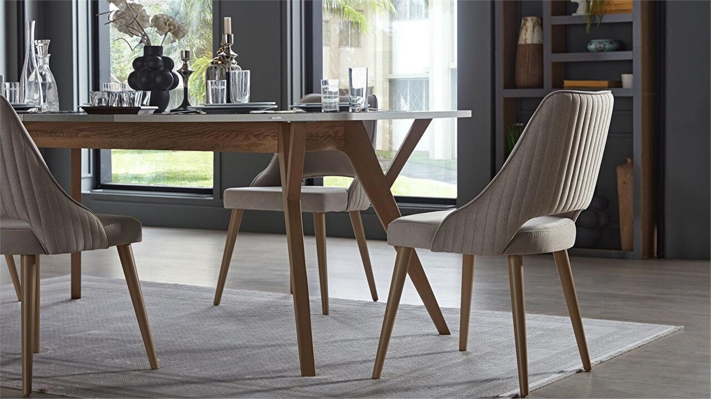 Bellona Valencia 6323 Sandalye 2 adet Bej