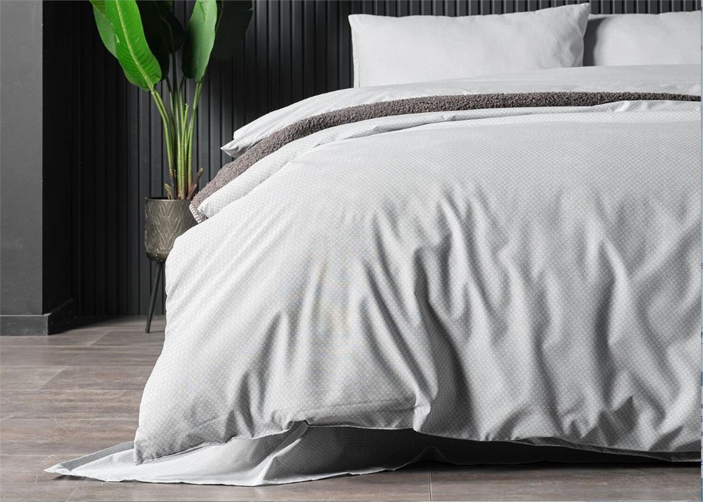 Doqu Home Çift Kişilik Pure Touch Nevresim Takımı Koyu Gri