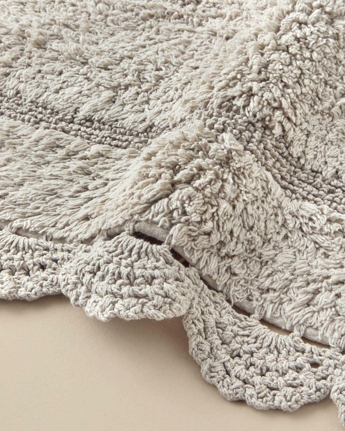 English Home Mia Pamuklu Kaydırmaz Taban Banyo Paspası Seti 60x90-40x60 Cm Bej