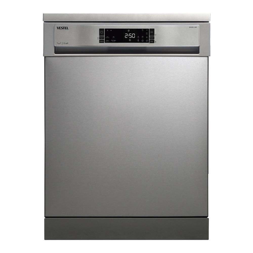 Vestel Inox Serisi 2’li Çeyiz Seti – WiFi Bulaşık Makinesi + Buzdolabı