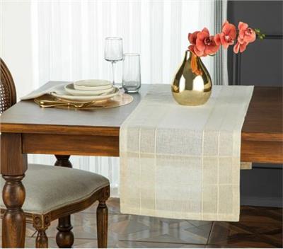 English Home Luxe Linen Look Runner 40x150 cm Bej