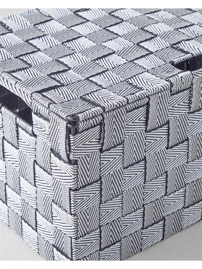 English Home Shine Saklama Kutusu 34x22x17 Siyah-Beyaz
