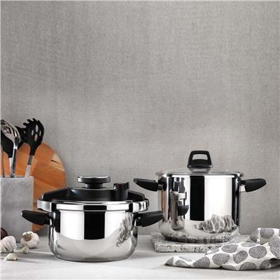 Schafer Compact Düdüklü Tencere Seti 2 li 4 prç Siyah