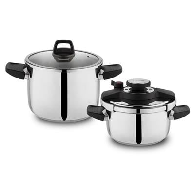 Schafer Compact Düdüklü Tencere Seti 2 li 4 prç Siyah