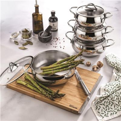 Schafer Cookhaus Çelik Tencere Setei 8 prç Inox