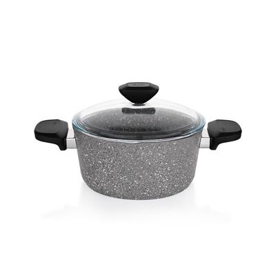 Schafer Etna Yanmaz Yapışmaz Tencere Seti 7 prç Gri