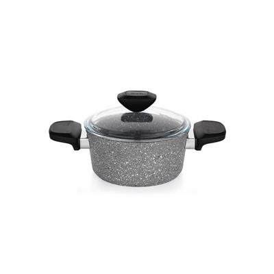 Schafer Etna Yanmaz Yapışmaz Tencere Seti 7 prç Gri