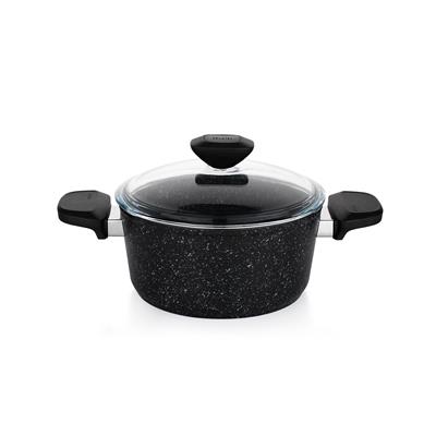 Schafer Etna Yanmaz Yapışmaz Tencere Seti 7 prç Siyah