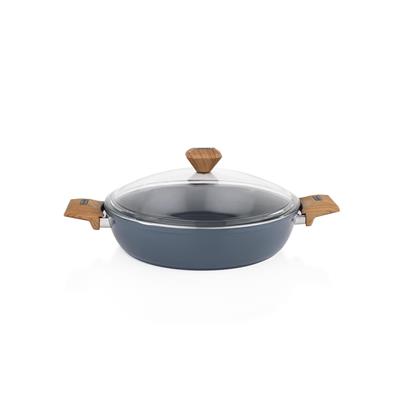 Schafer Fiesta Seramik Basık Tencere 30 cm Siyah