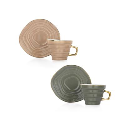 Schafer Glossy 6 Kişilik Kahve Fincan Seti 12 Parça Asorti04