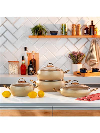 Schafer New Jupiter Y.Y.Tencere Seti 8  prç Krem