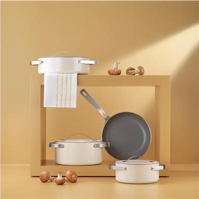 Schafer Moonlight Seramik Tencere Seti 7 prç Krem 01