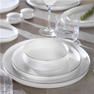 Schafer Superfine Bone Lumiere Yemek Takımı 56 Parça Platin
