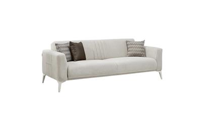 Bellona Nadia Üçlü Koltuk Krem