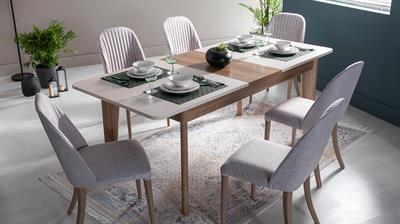 Bellona Mavenna Açılır Yemek Masası Beyaz