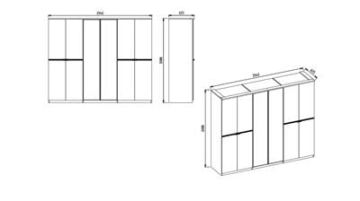 Bellona Nadia 6 Kapılı Gardırop