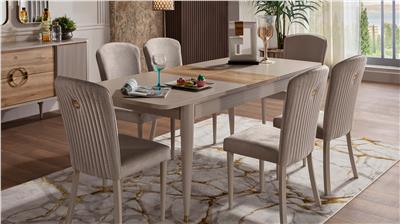 Bellona Sanvito Açılır Yemek Masası Krem