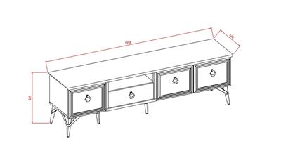 Bellona Valencia TV Sehpası Gri