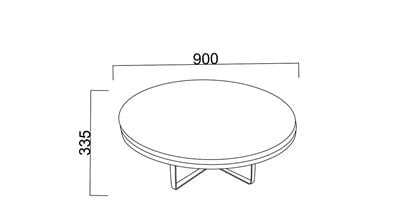 Bellona Veronica Yuvarlak Orta Sehpa