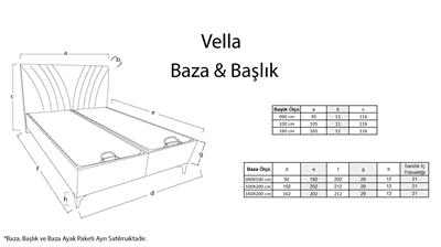Bellona 90 lık Vella Başlık Vizon