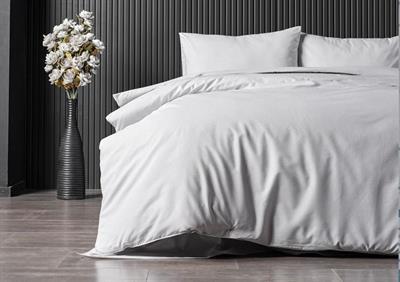 Doqu Home Çift Kişilik Pure Touch Nevresim Takımı Açık Gri