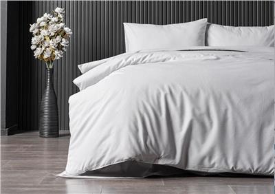 Doqu Home Çift Kişilik Pure Touch Nevresim Takımı Açık Gri