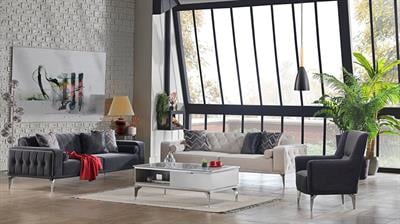 Bellona Loretto Koltuk Takımı 3+3+B+B Antrasit